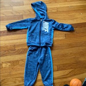Blue Nike track suit